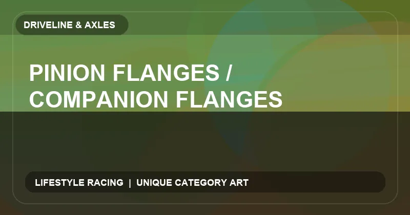 Pinion Flanges / Companion Flanges